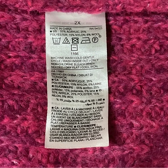 Old Navy 2XL Cozy Pink Turtleneck Sweater - Picture 3 of 3